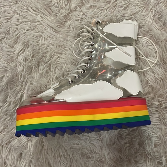 PRIDE plastic high tops one of a kind SO CONFERRABLE - Picture 1 of 6